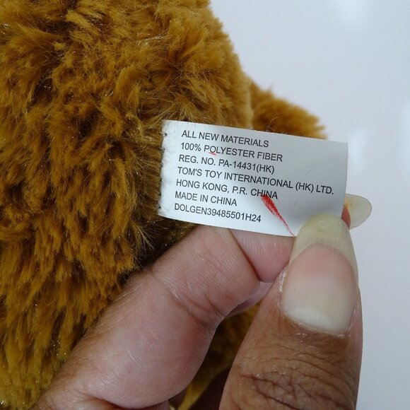 Tom's Toy Soft Brown Teddy Bear Plush Stuffed Animal Toy - Picture 5 of 8
